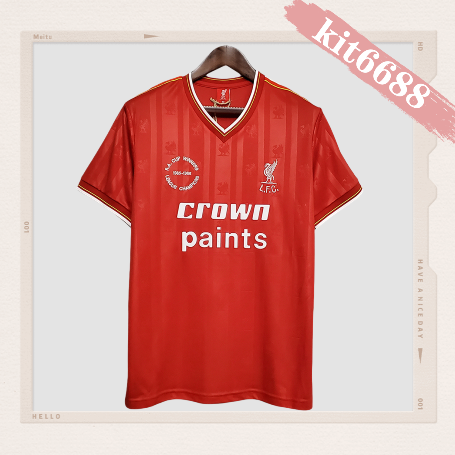 1985/1986 Liverpool Retro Home Football Shirt