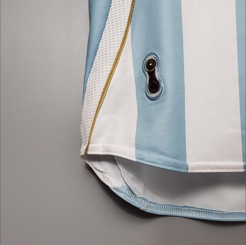 2006 Argentina Home Retro Football Shirt
