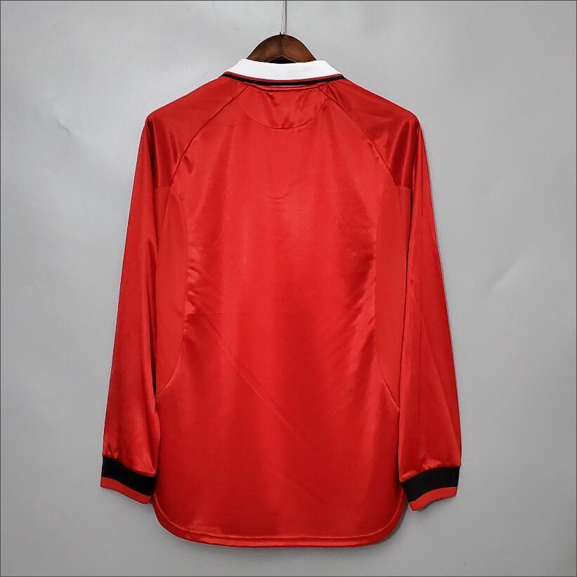 99/00 Manchester United  home long sleeved retro football jersey