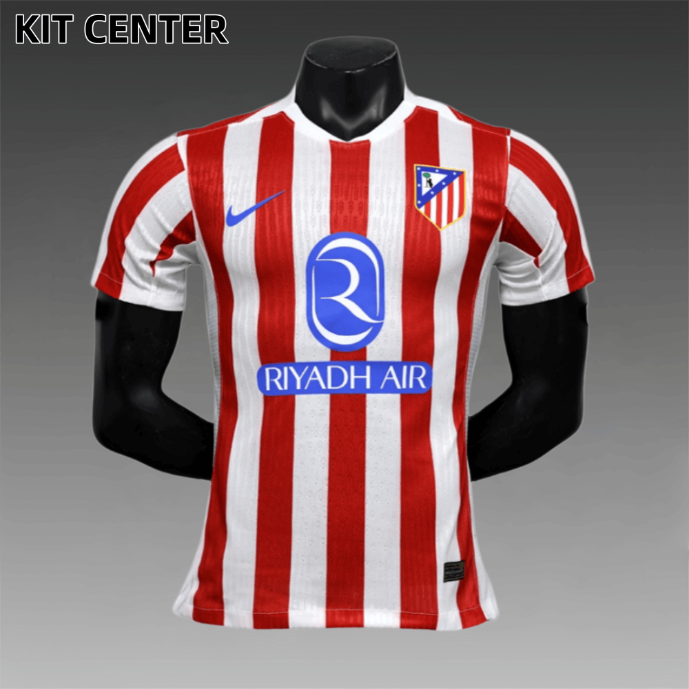 2025/2026 Atletico Madrid Home Football Shirt (Player Edition)