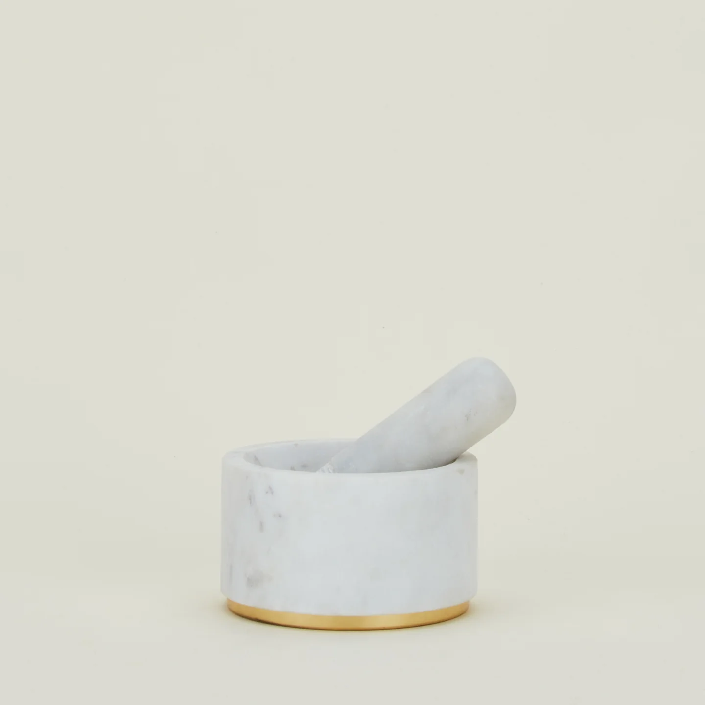 Simple Marble Mortar + Pestle