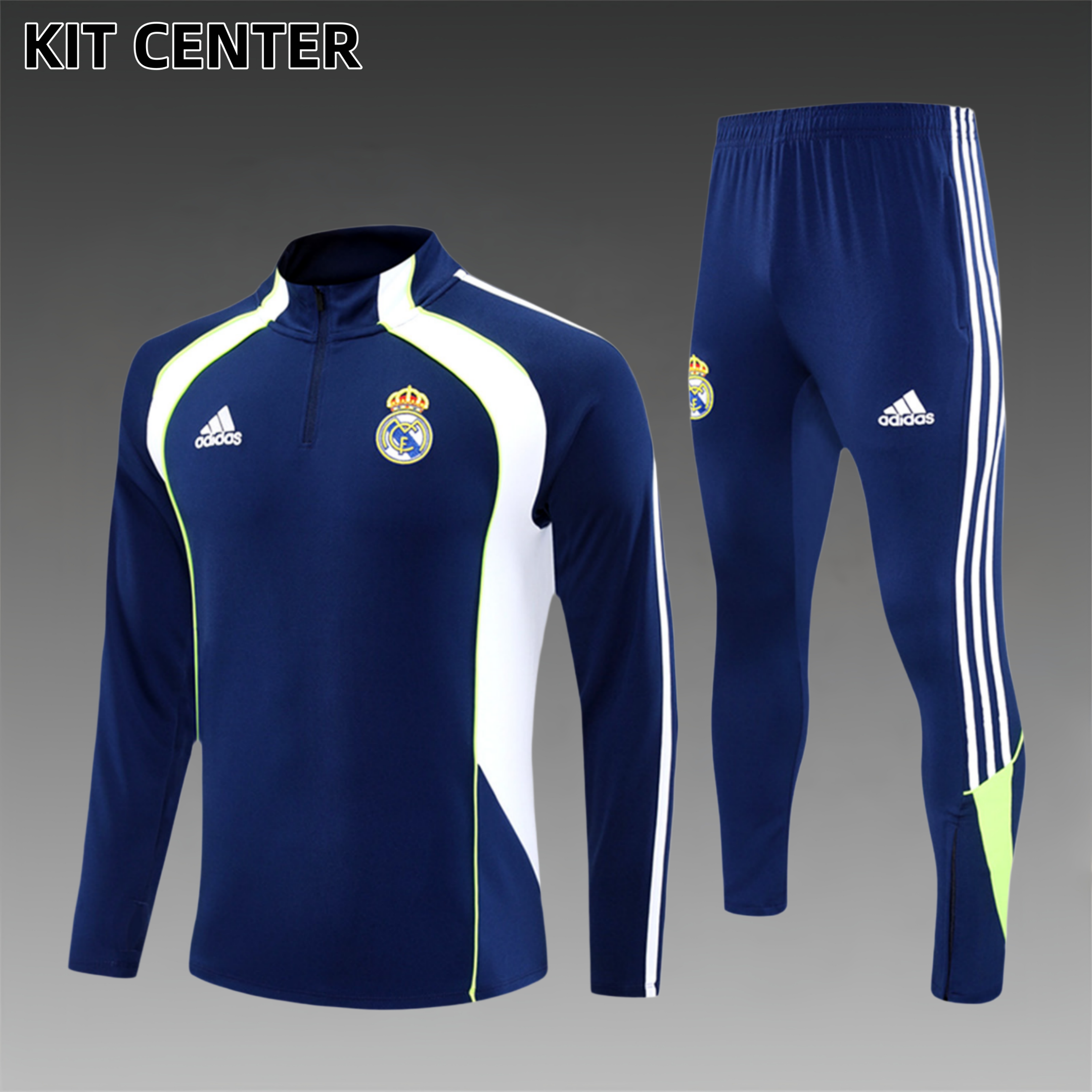 2025/2026 Real Madrid Adult Half Zip Training Kit (Adult Kit)