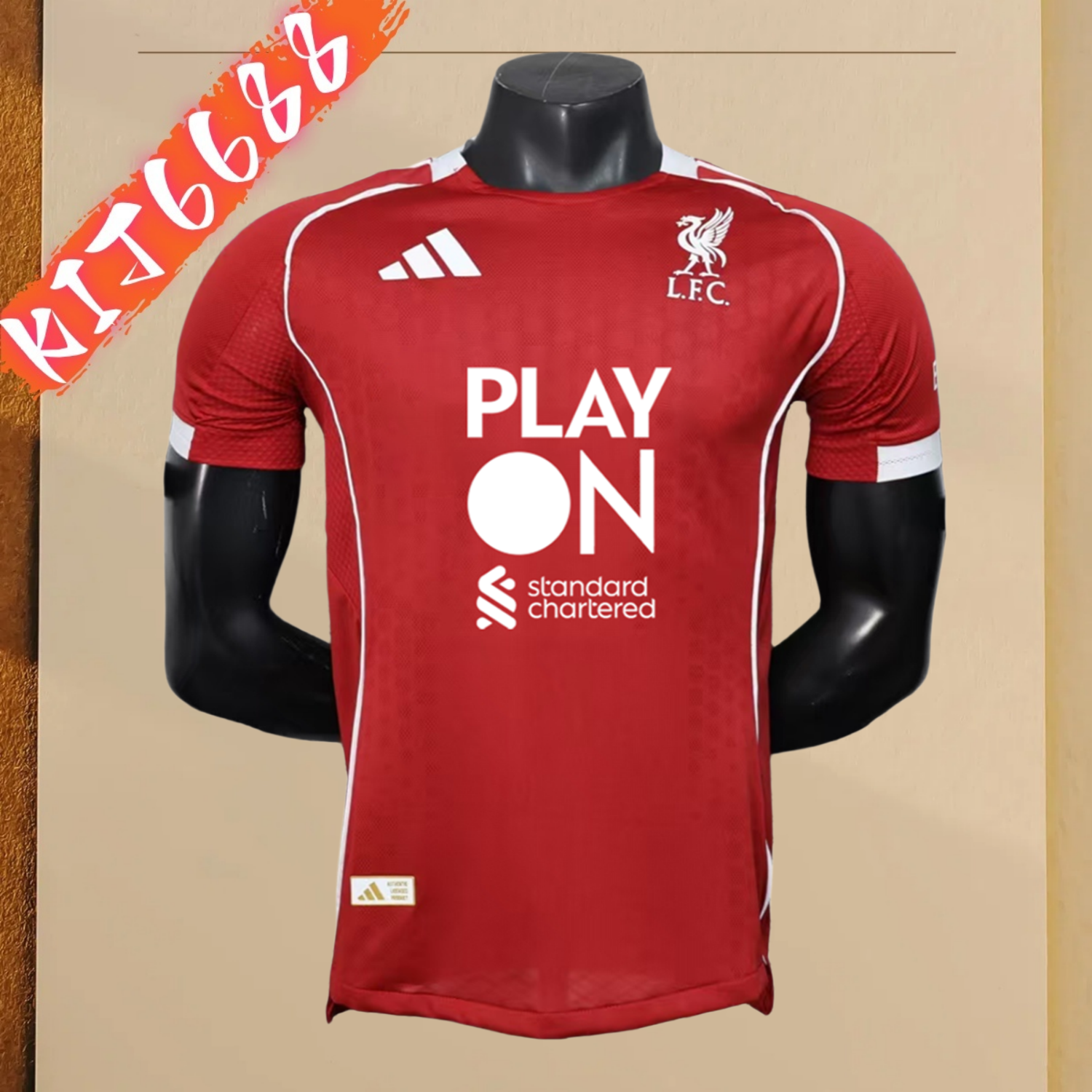 2025/2026 Liverpool “Play On” Home Football Shirt (Player)