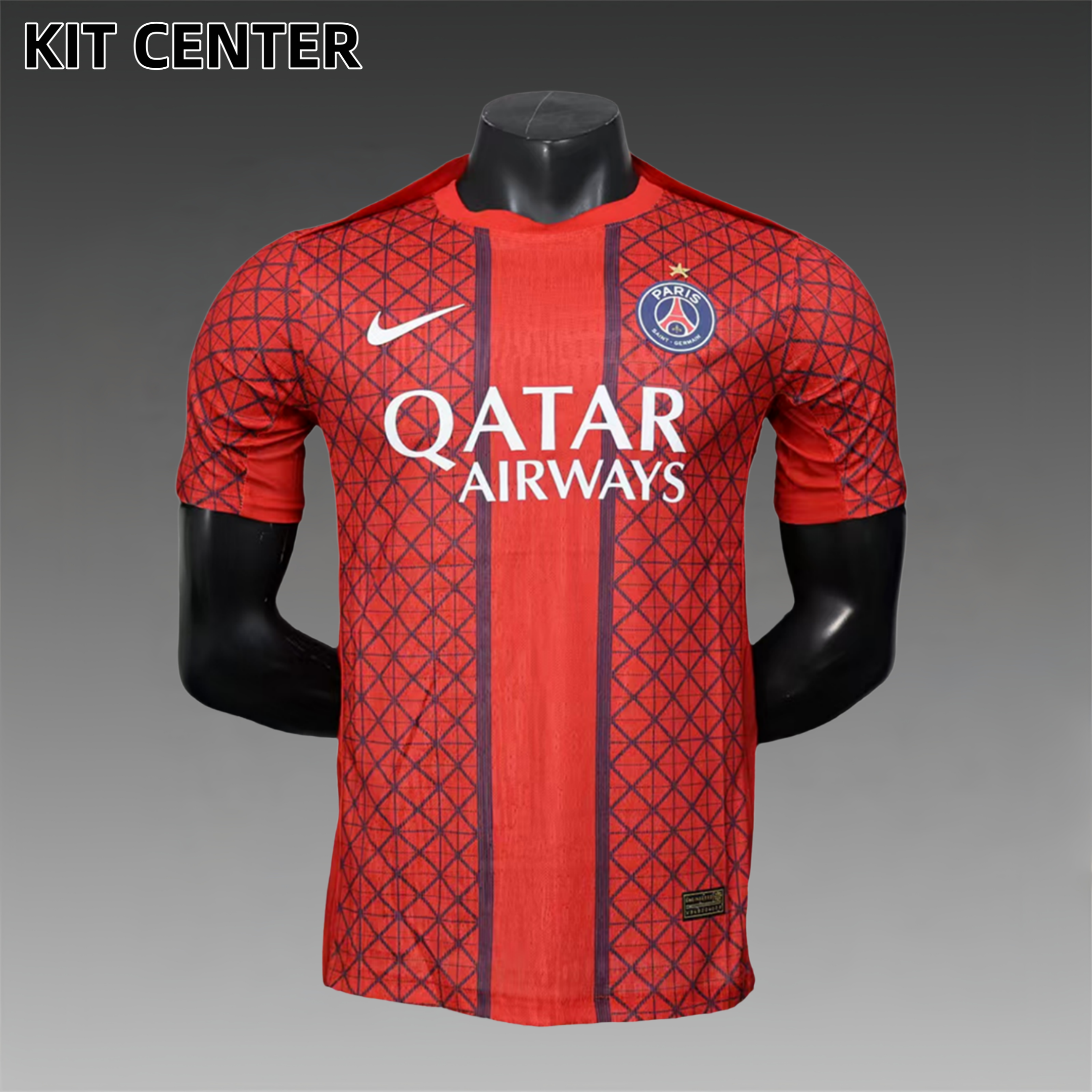 2025/2026 Paris Saint-Germain Red Special Edition European Cup Champions Jersey (Player Edition)