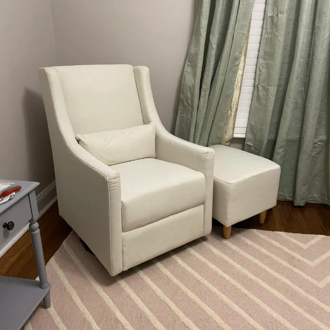 Toco Swivel Glider with Ottoman Set