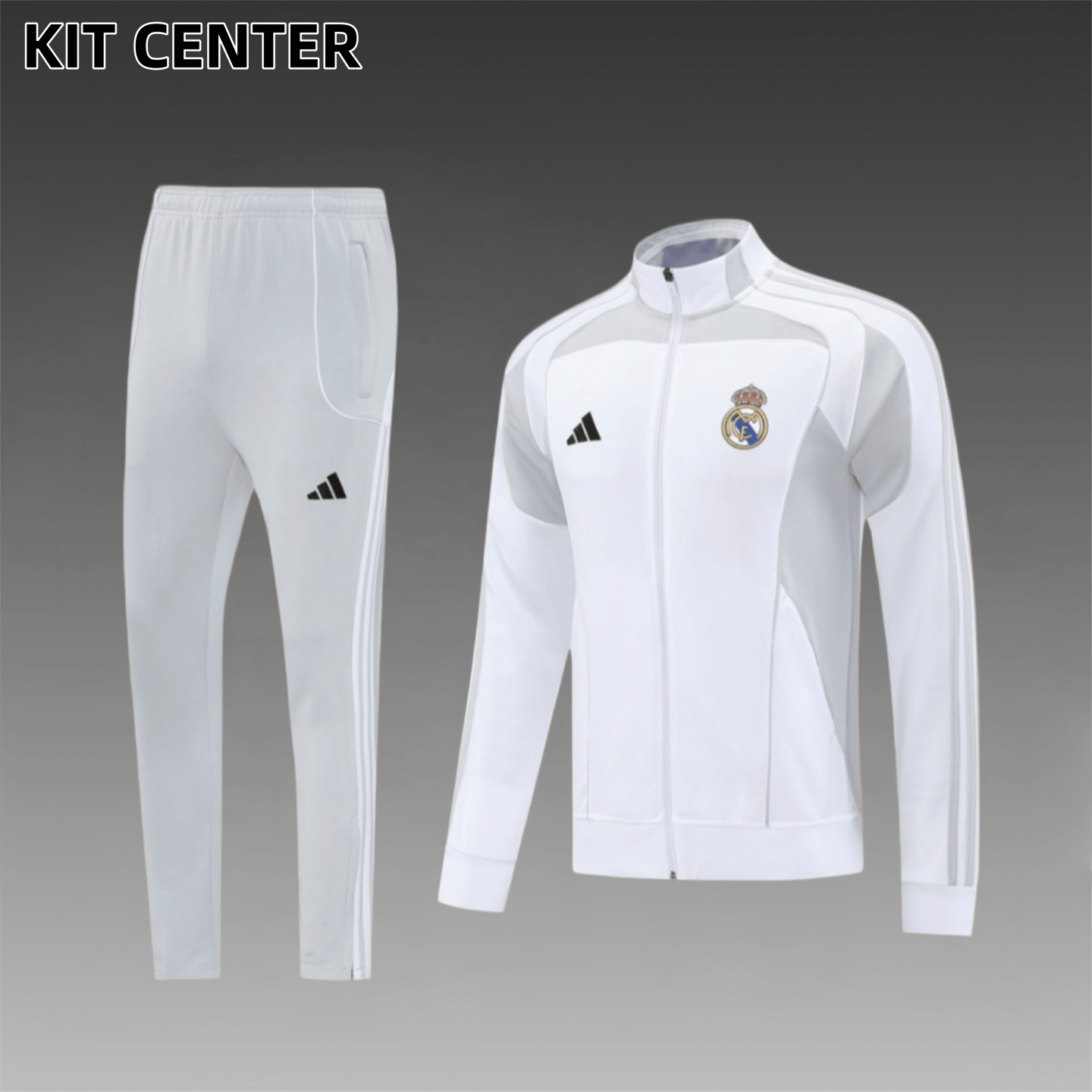 25/26 Real Madrid Full Zipper Training Suit (Adult Set)