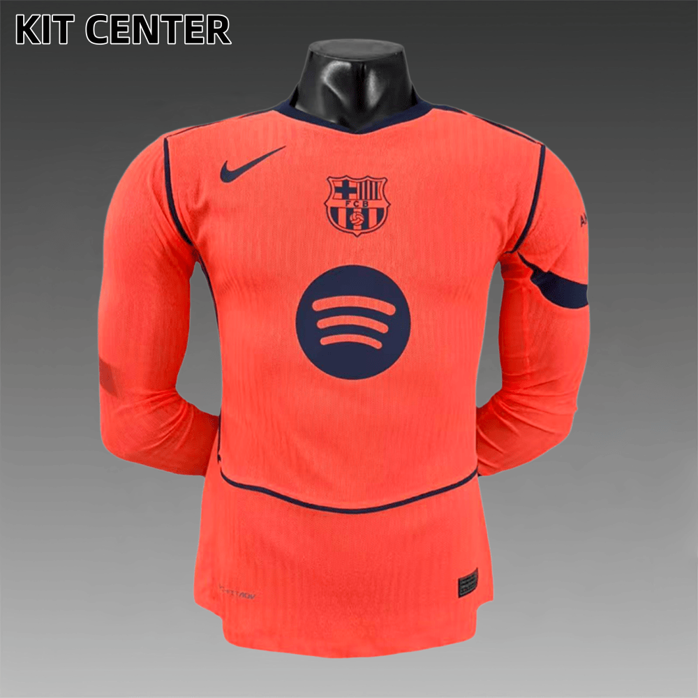 2025/2026 Barcelona Third Long Sleeve Football Shirt (Player Version)