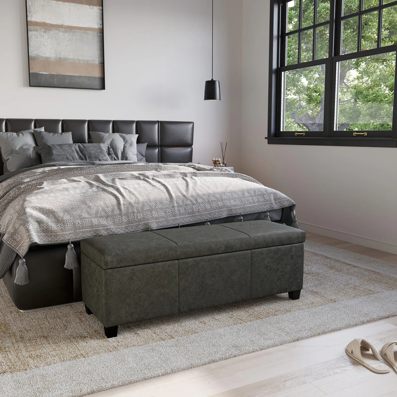Boston Upholstered Storage Ottoman
