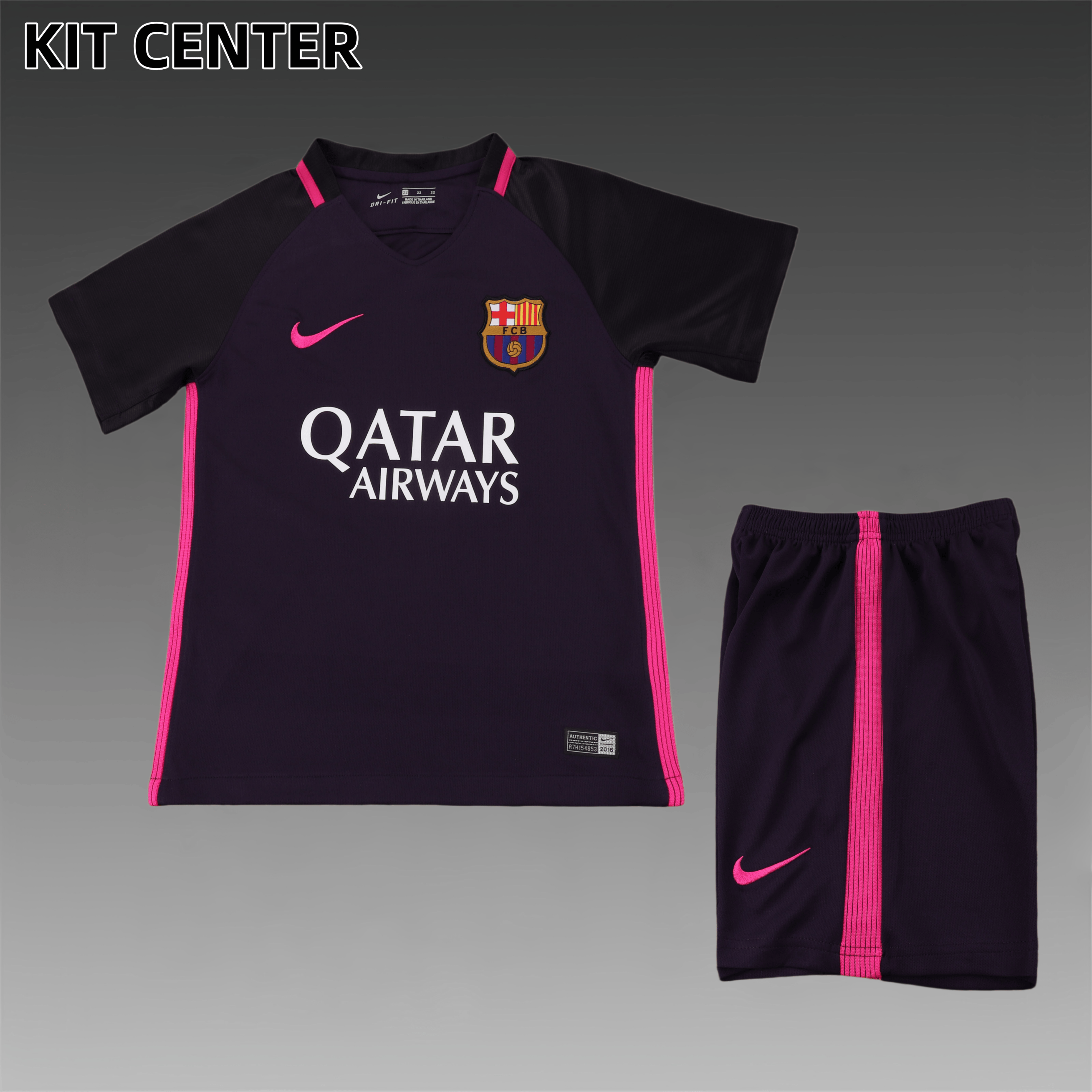 2016/2017 Barcelona Away Retro Kids Kit(Kids Kit)