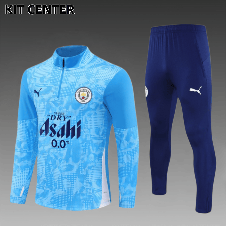 25/26 Manchester City Half Ziptraining suit (Adult Kids Kit)