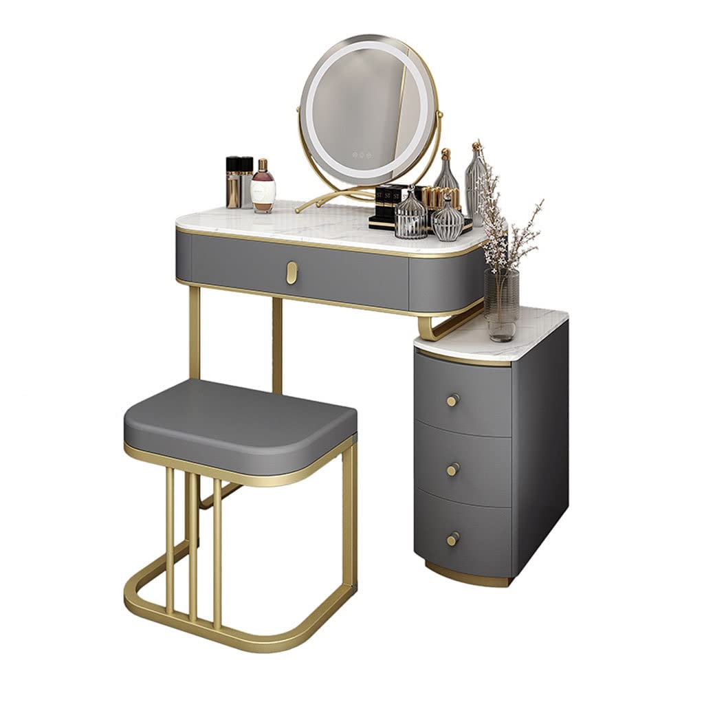 Makeup Vanity Vanity Table Set Slate Bedside Table Integrated Dressing Table Modern Small Dresser