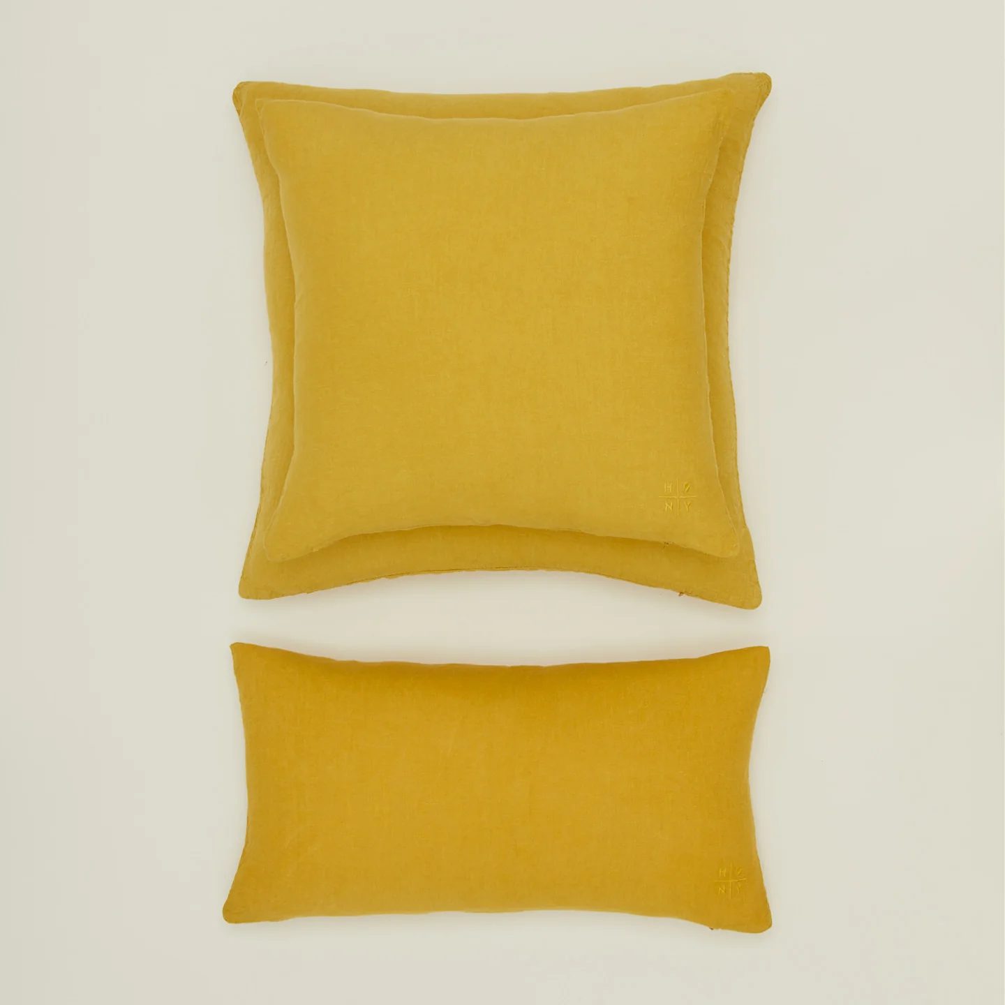Simple Linen 18x18 Pillow - Mustard