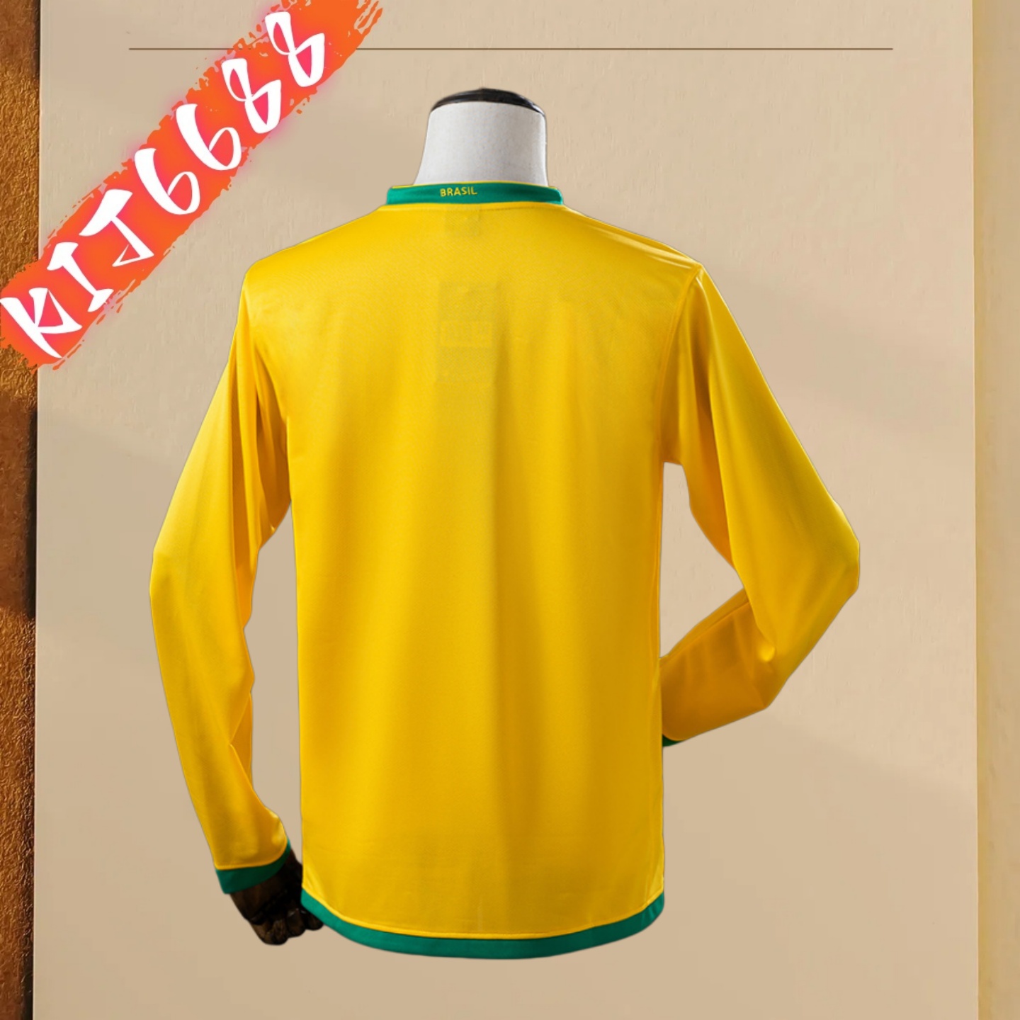 2006 Brazil home Long Sleeve Retro Football Shirt