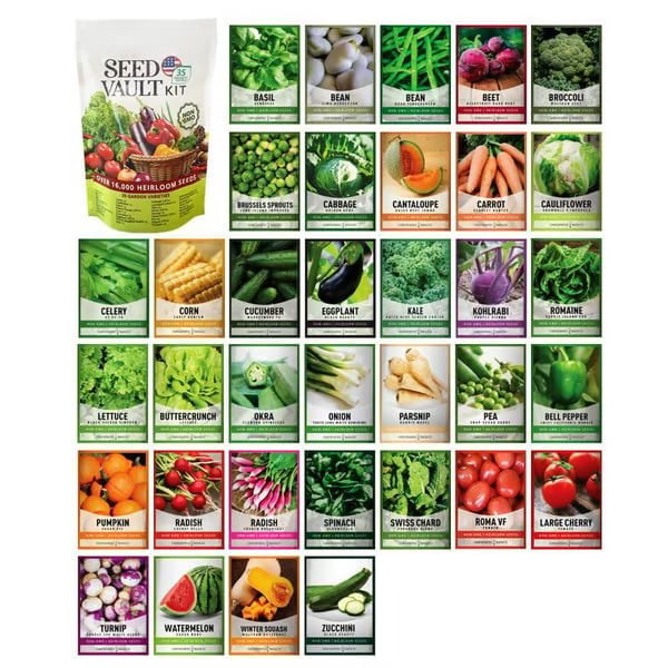🔥LAST DAY 49% OFF🥦Ultimate Survival Seed Vault (15,000+ Seeds) | 35 Variety Pack🌿✈️Buy 2 Free Shipping✈️