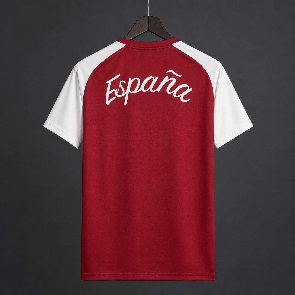 2026/2027 SSpain Pre-Match Away Red&White  Football Shirt (Fan version)