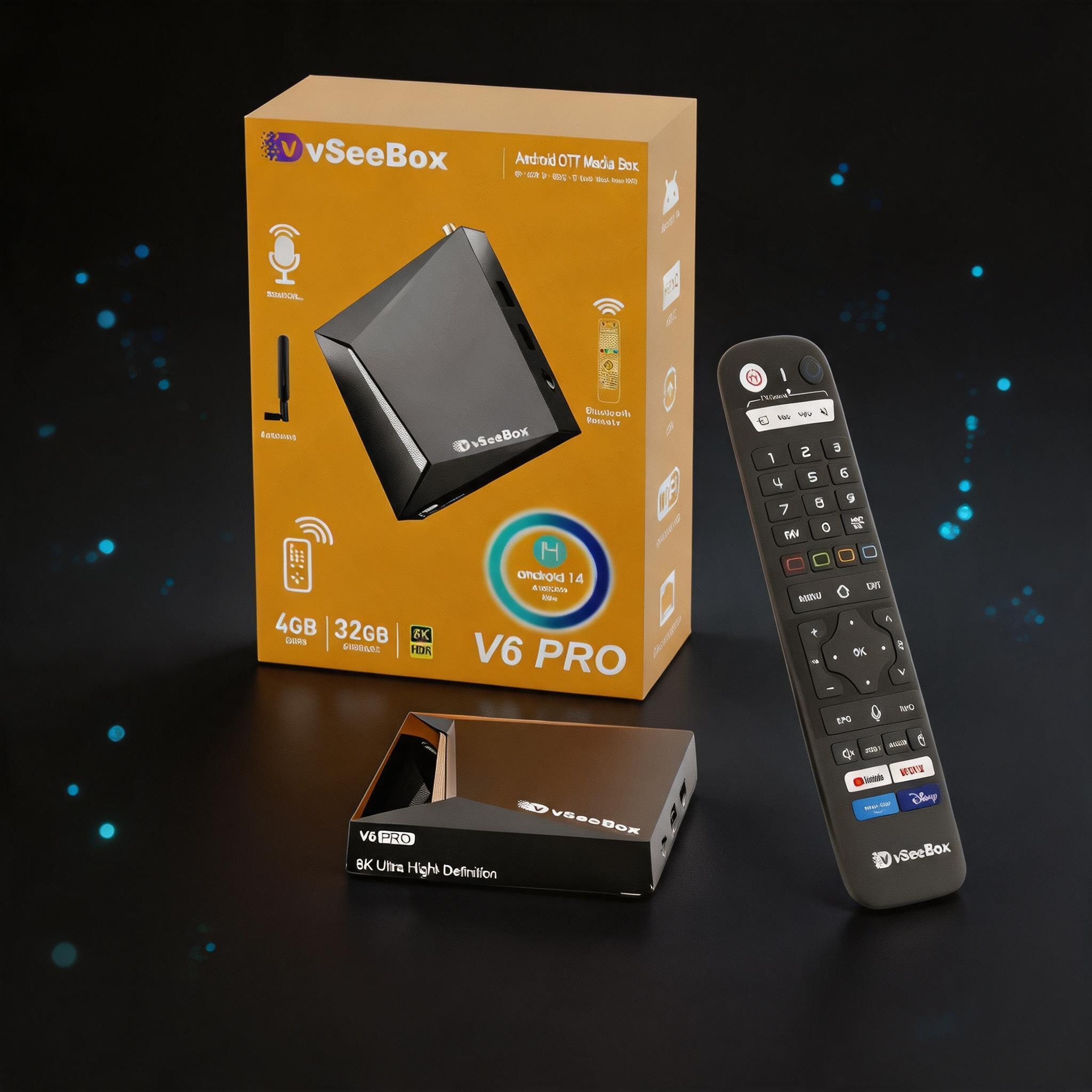 （New Products) Vseebox V6 PRO Android 8K HDR Android TV Box