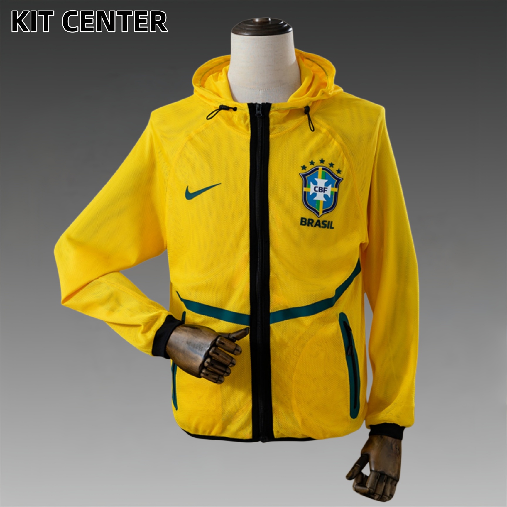 2026 Brazil Men's Football Anthem Jacket - Yellow