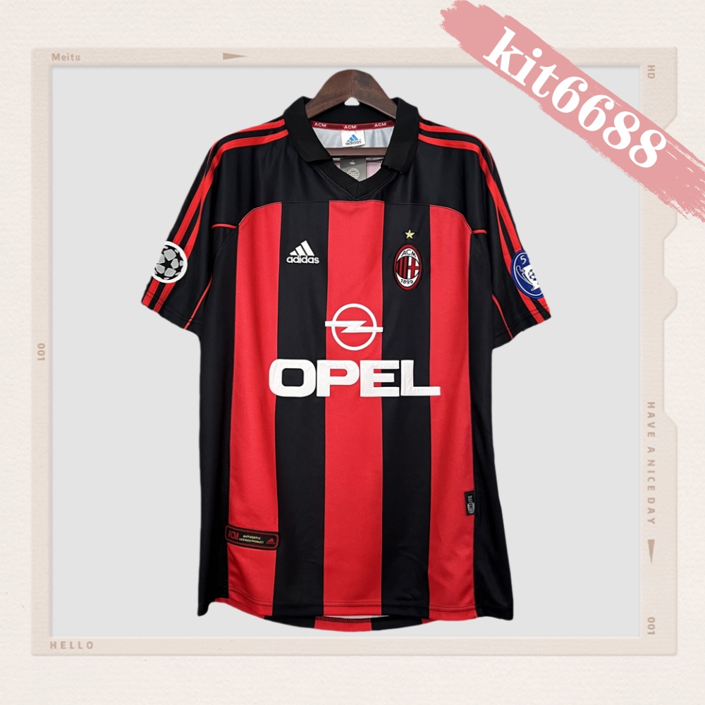 2000/2001 AC Milan Home Retro Football Shirt