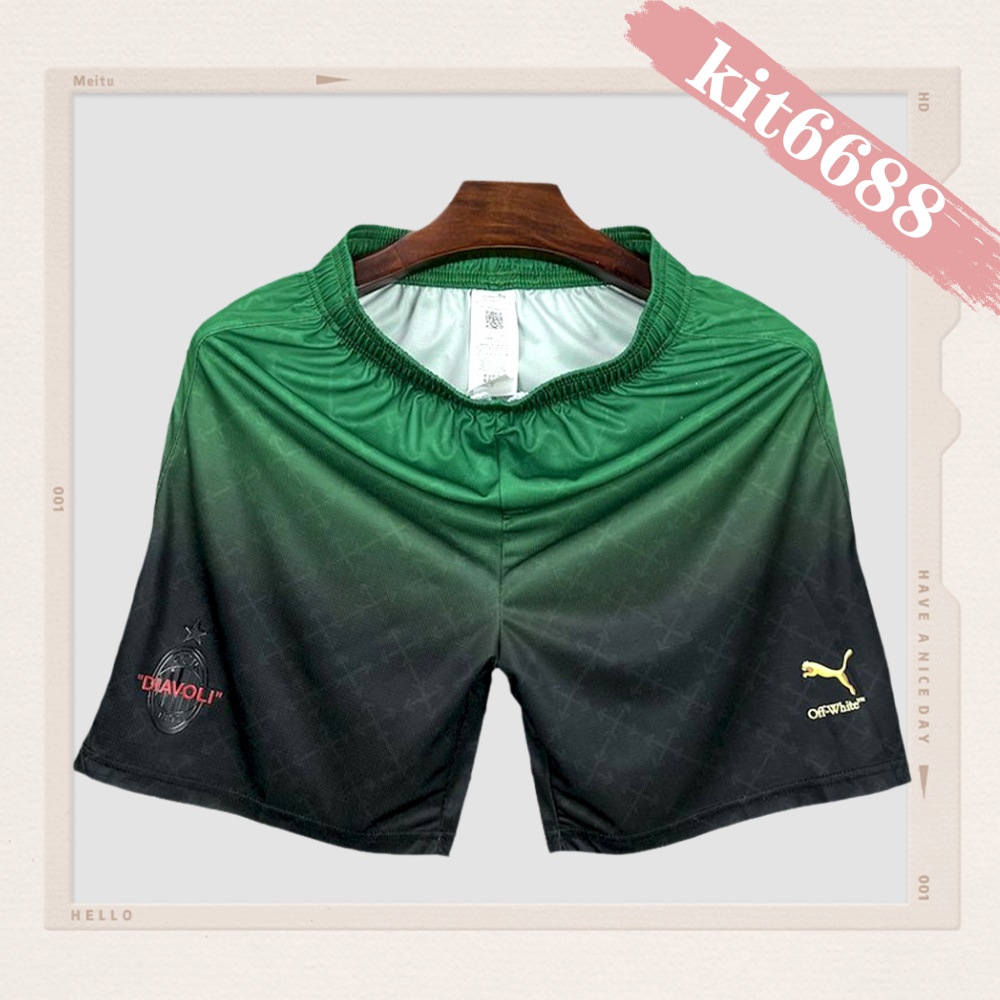 2025/2026 AC Milan Joint Edition Of Black And Green Shorts