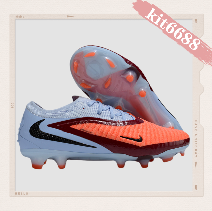 N Phantom 6 Elite Low Cut FG Scary Good - Royal Tint/Bright Crimson