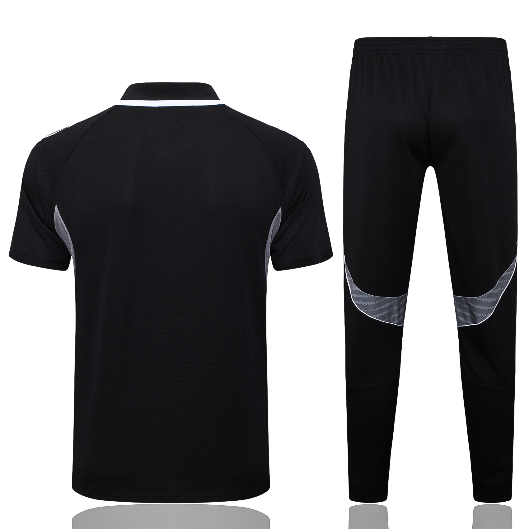 2025/2026 Arsenal Black Polo Short Sleeve Trousers (Adult Kit)