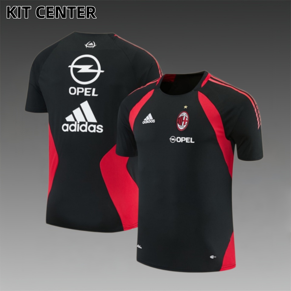 05/06 AC Milan retro training suit short sleeved football shirt