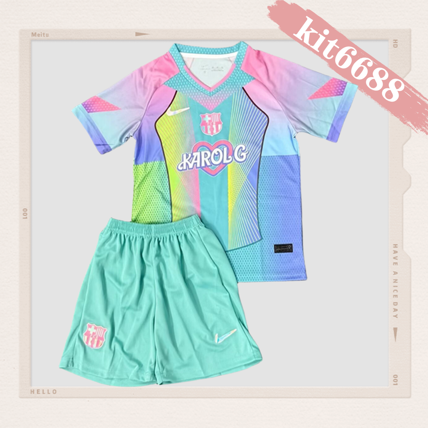 2025/2026 Barcelona Special Edition Football Shirt (Kids Kit socks)