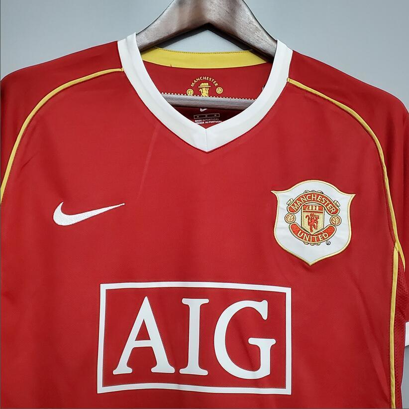06/07 Manchester United home retro football jersey
