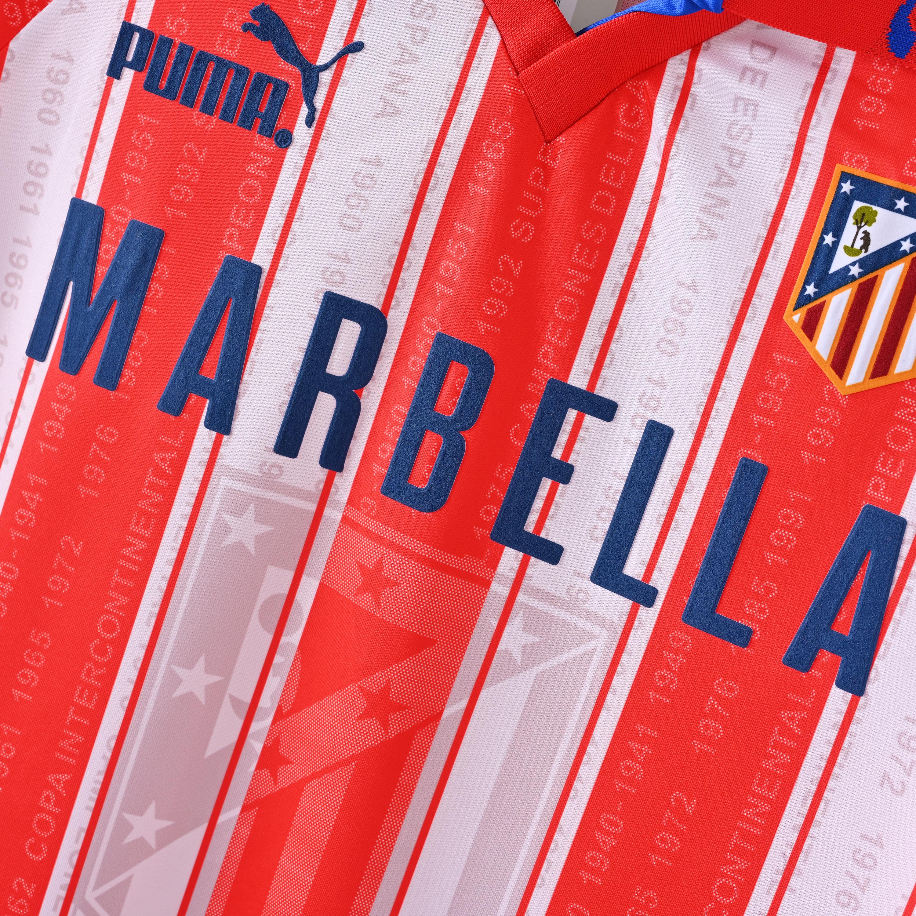 1995/1996 Atletico Madrid Home Retro Football Shirt