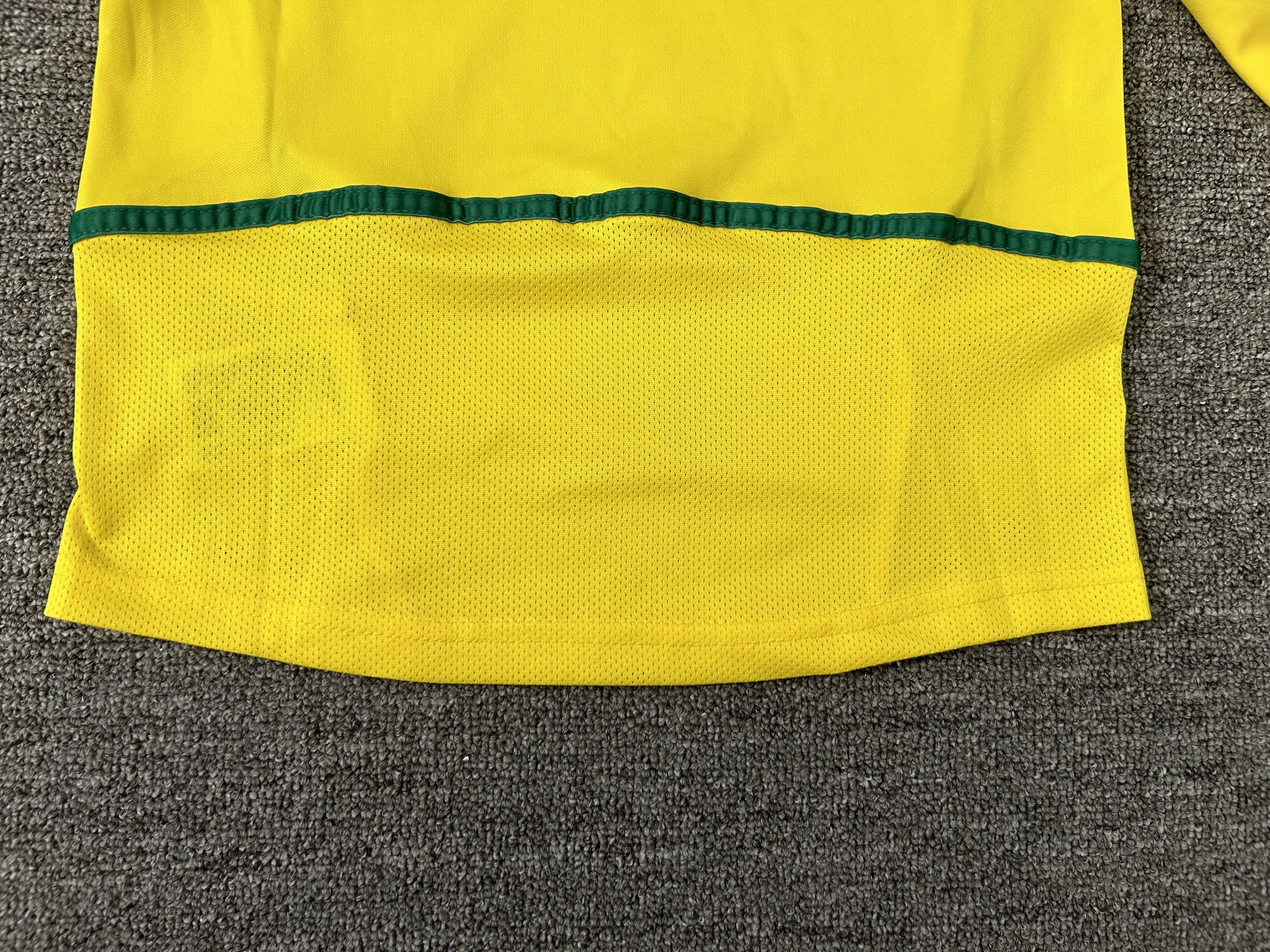 2002 Brazil home Retro long sleeves Kids Kit