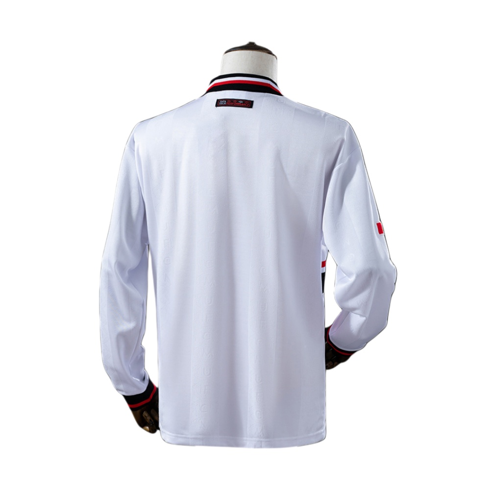 98/99 Manchester United Away long sleeved retro football jersey