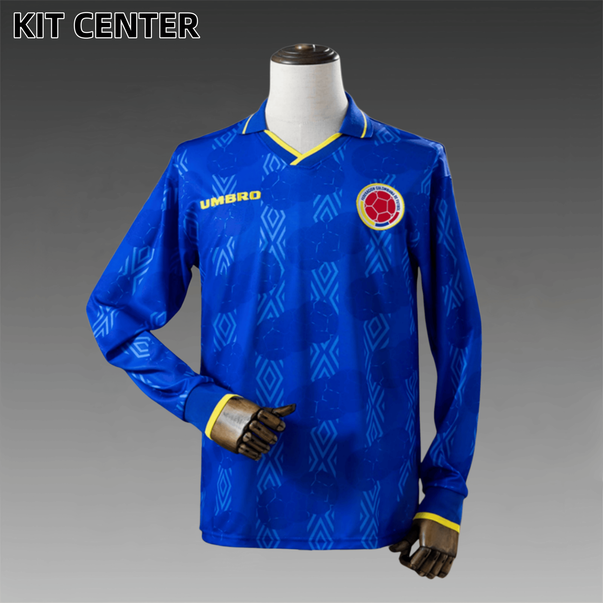 1994 Colombia Away Long-sleeved Retro Football Shirt