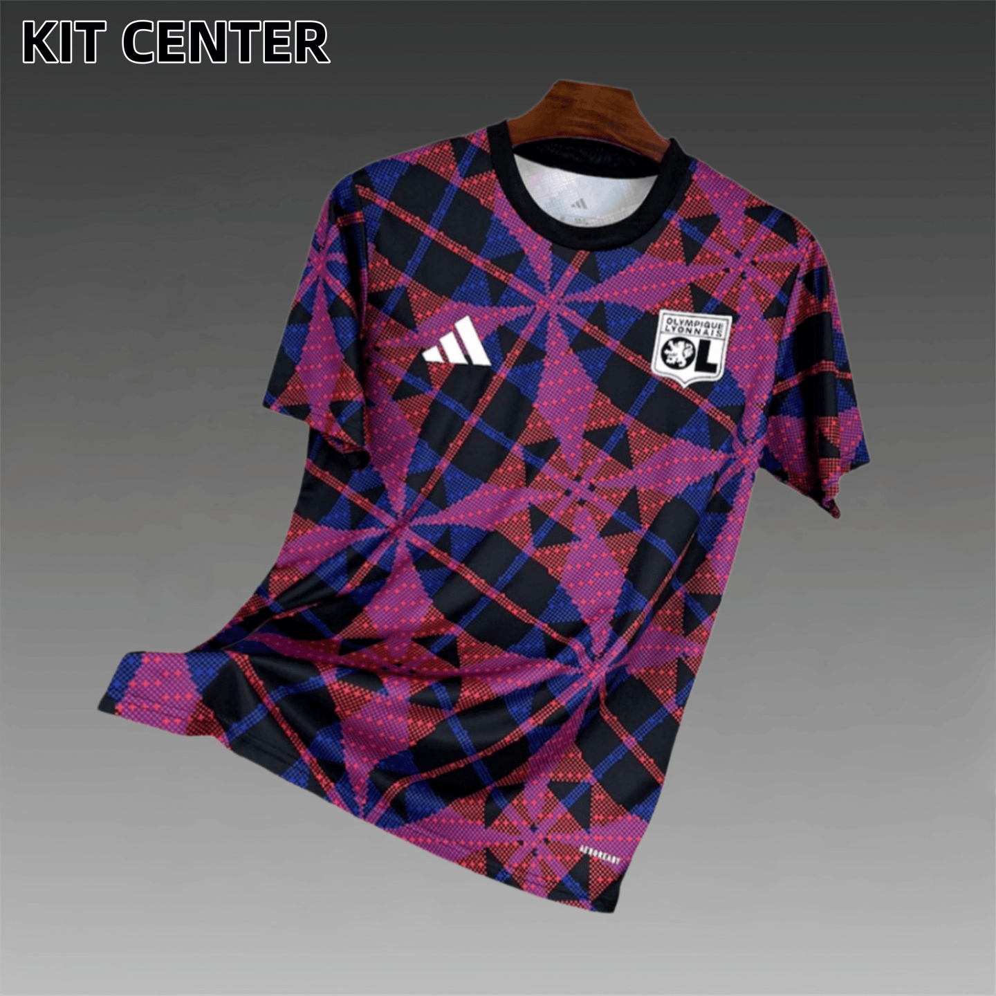 2025/2026 Lyon Pre-match Training Edition Football Shirt (Fan Edition)