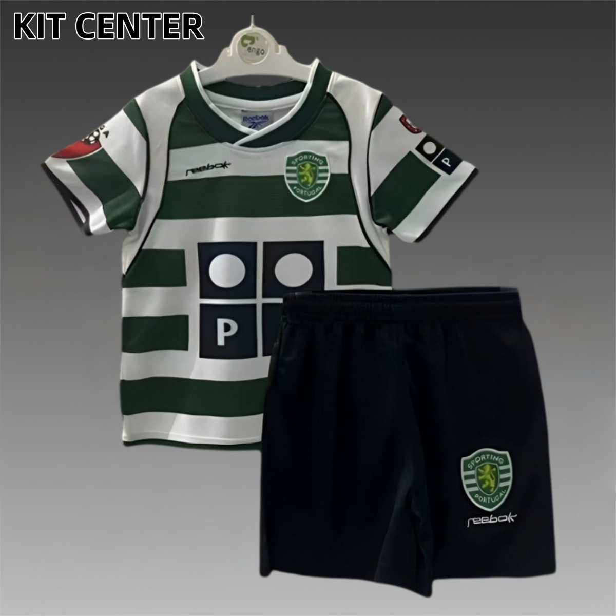 2001/2002 Sporting Lisbon Home Retro Football Shirt（Retro Kids Kit）