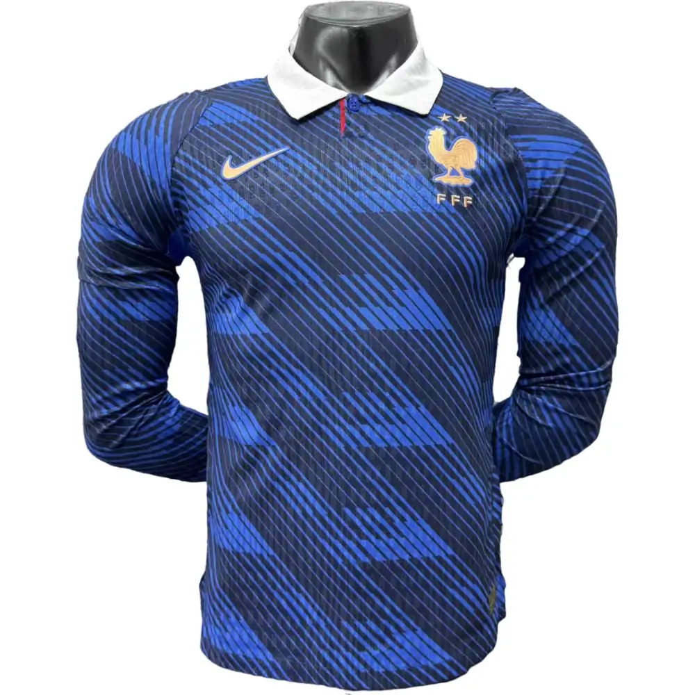 2026 World Cup France Home Long Sleeve Jersey - Player Edition