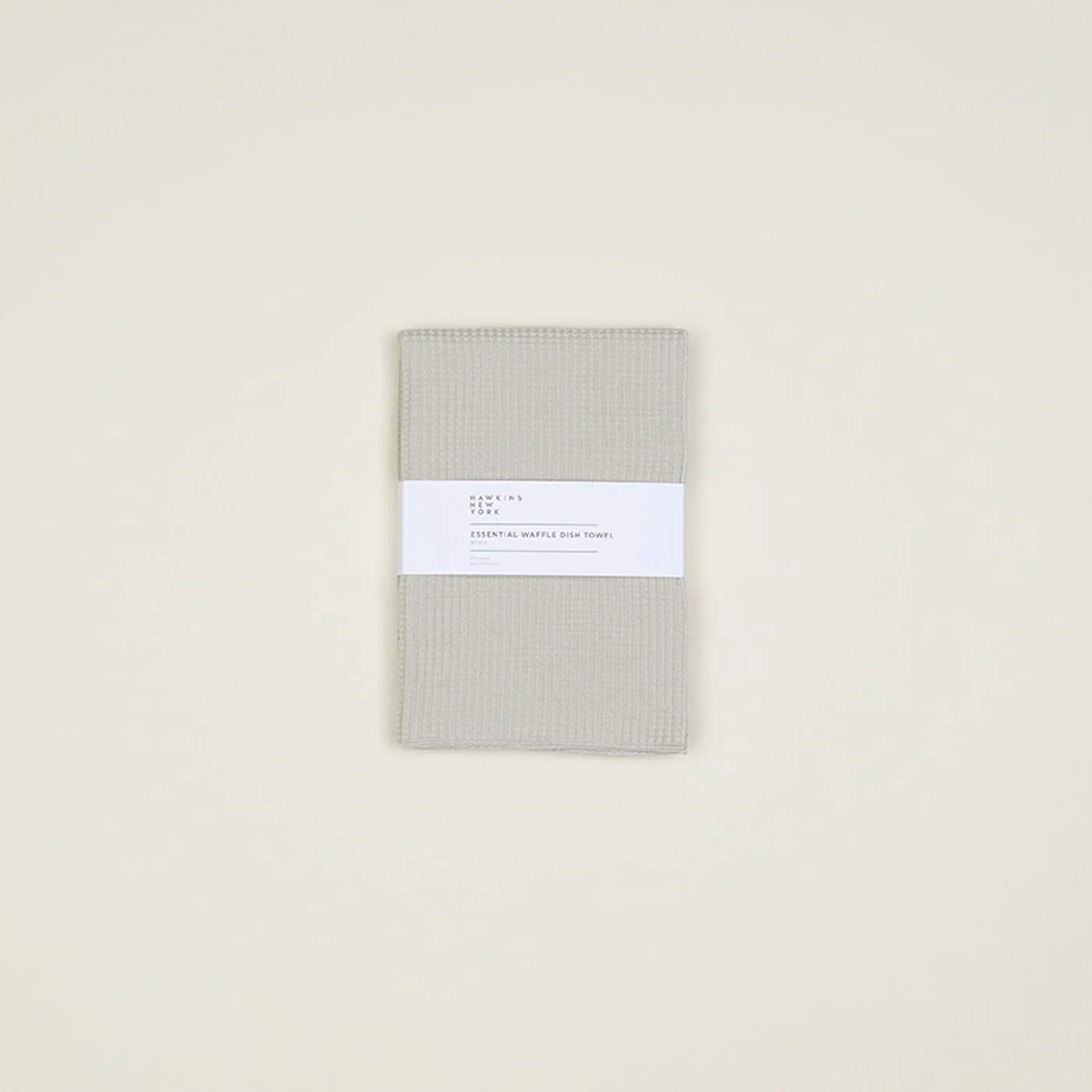 Essential Waffle Dish Towel - Light Grey/Dark Grey