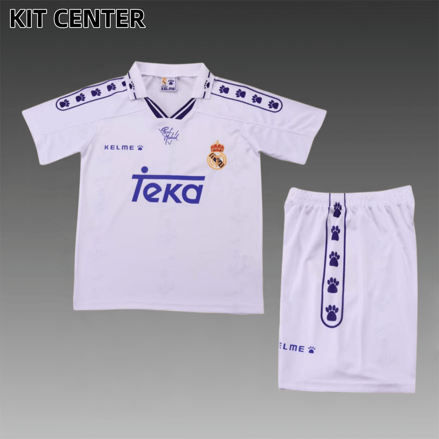 1994/1996 Real Madrid home Retro Kids Set
