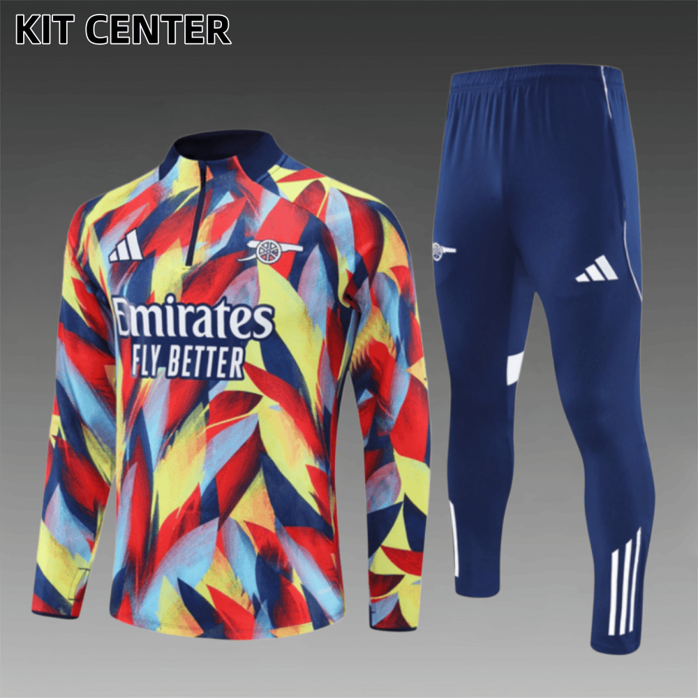 2025/2026 Arsenal Kids Half Zip Training Clothes (Adult Kids Kit)