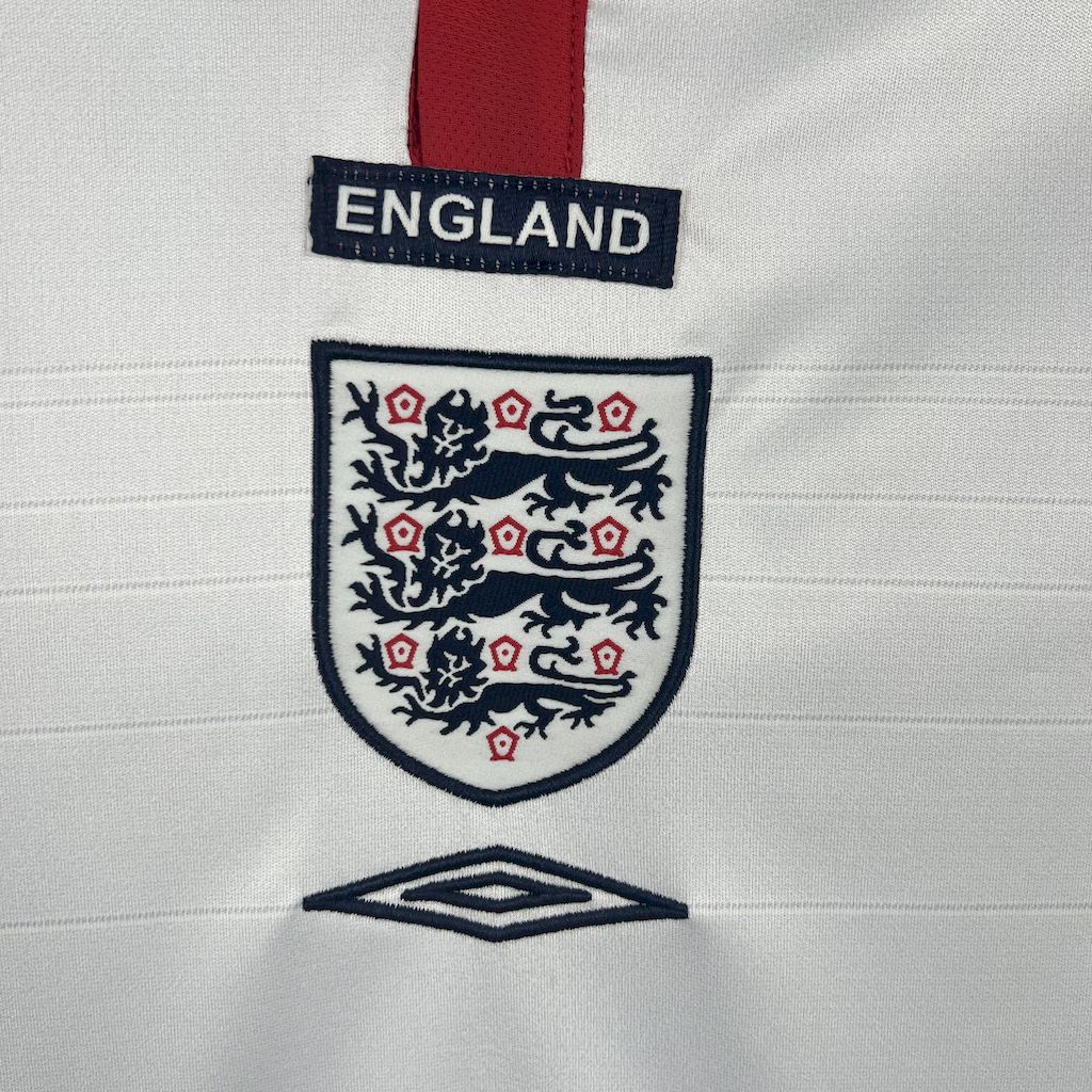2004 England Home Retro Football Shirt