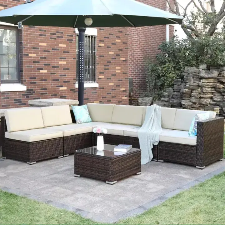 7 Piece Outdoor Patio Furniture Set. Carly changed the group photo