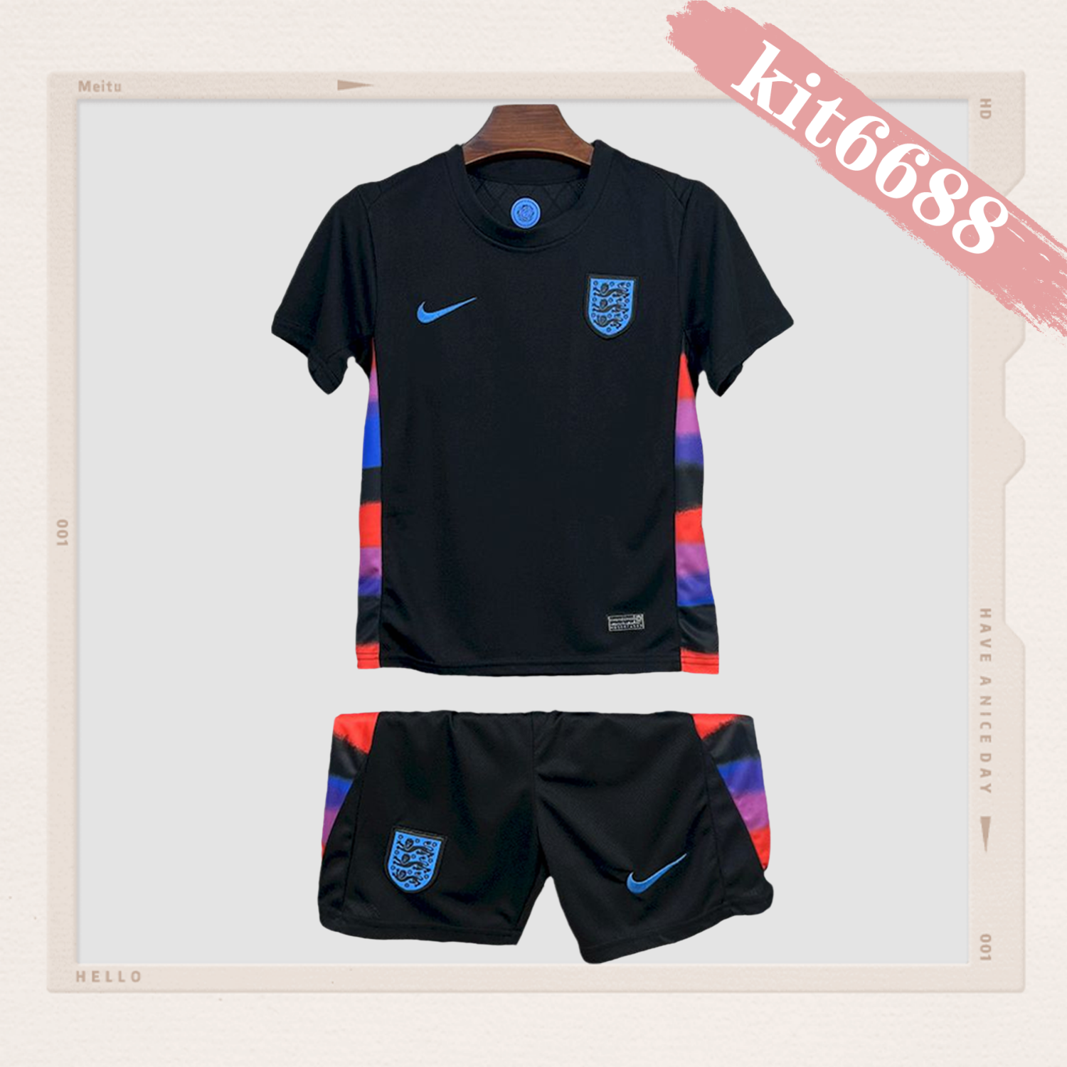 2025/2026 England Away Kids Football Shirt （Kids Kit socks)