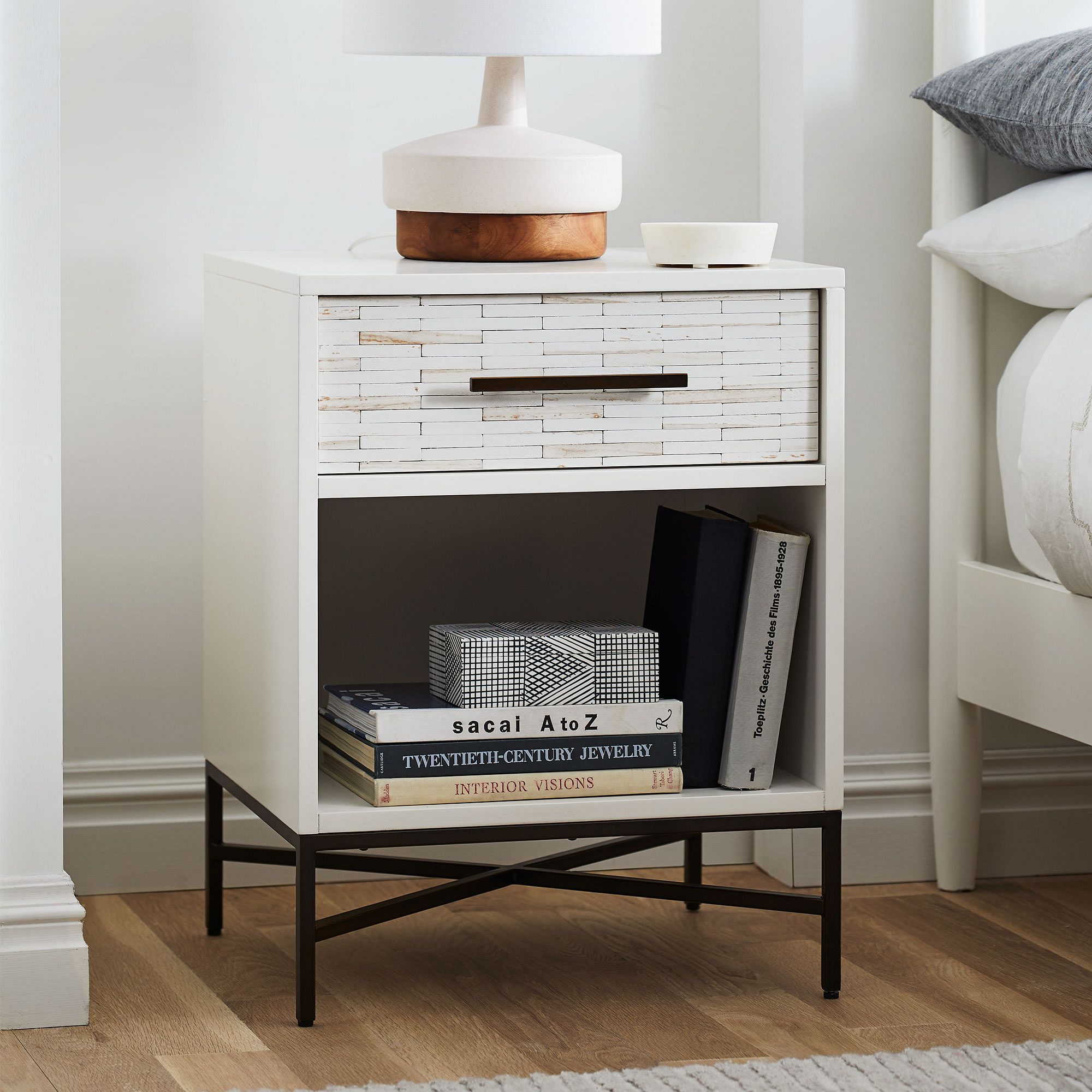 Wood Tiled Nightstand (20
