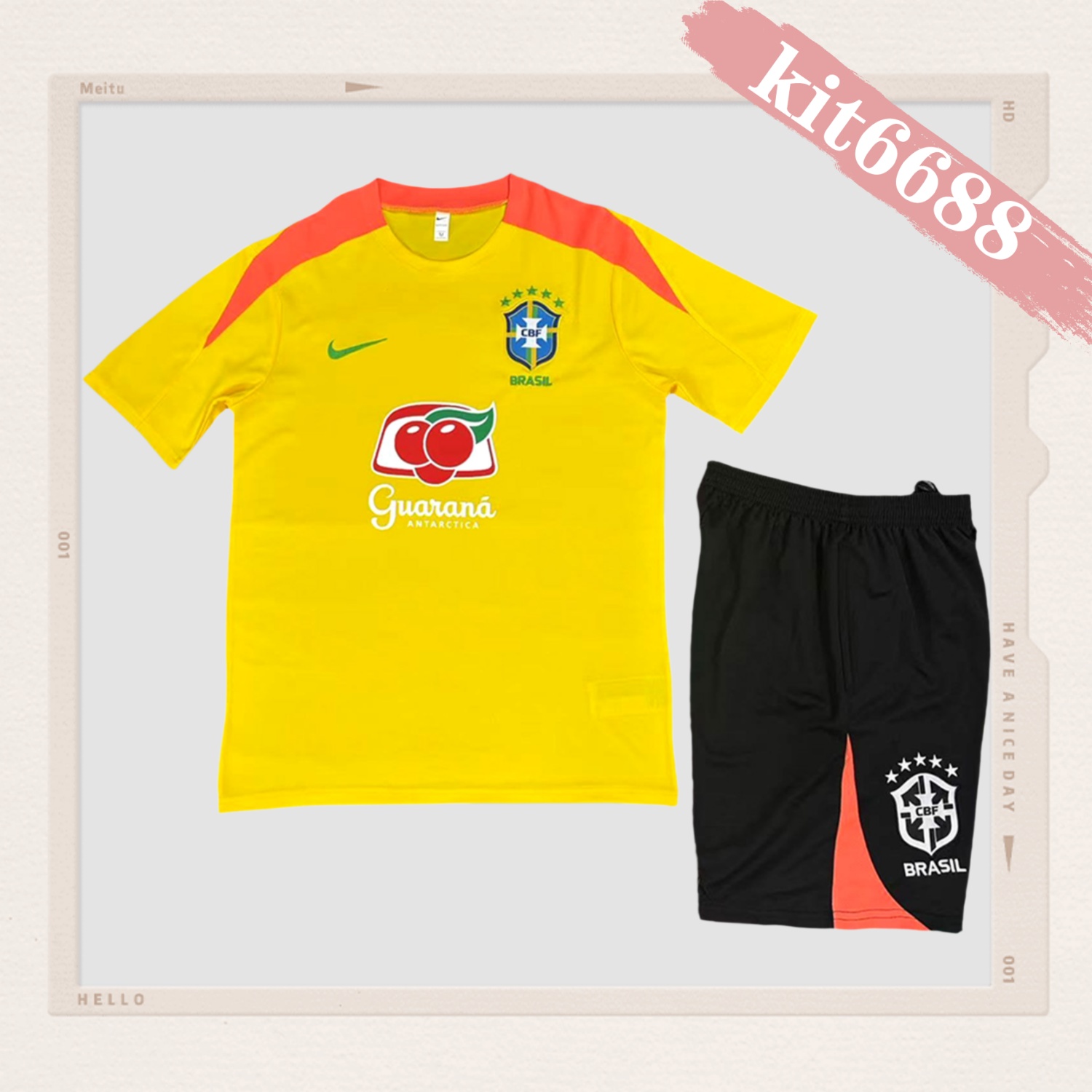 2025/2026 Brazil Short Sleeve Training Kit (Kids Kit)