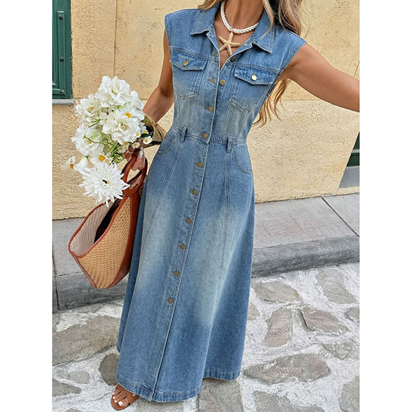A-LIJN DENIM MIDIJURK