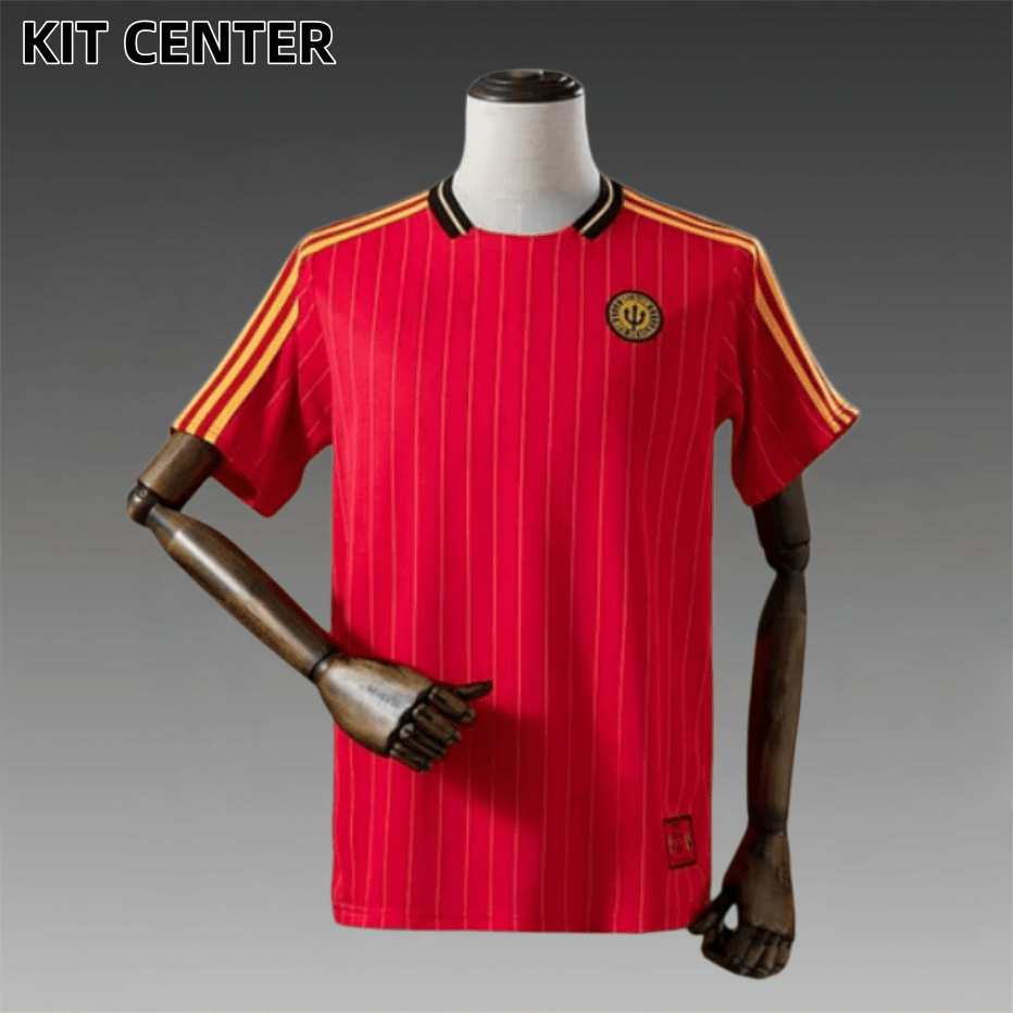 2026 Belgium Retro version training suit Red Football Shirt (Fans version)
