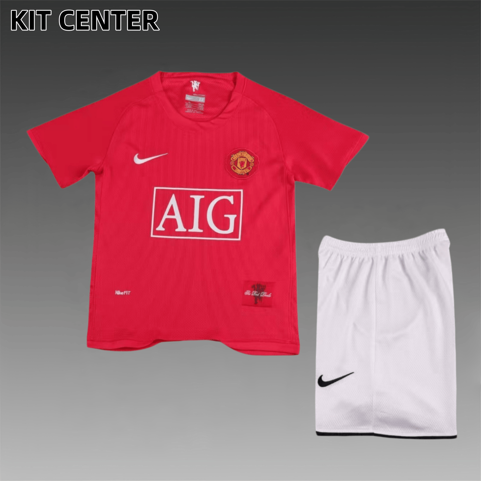 07/08 Manchester United home  Retro Football Shirt ( Kids Kit )