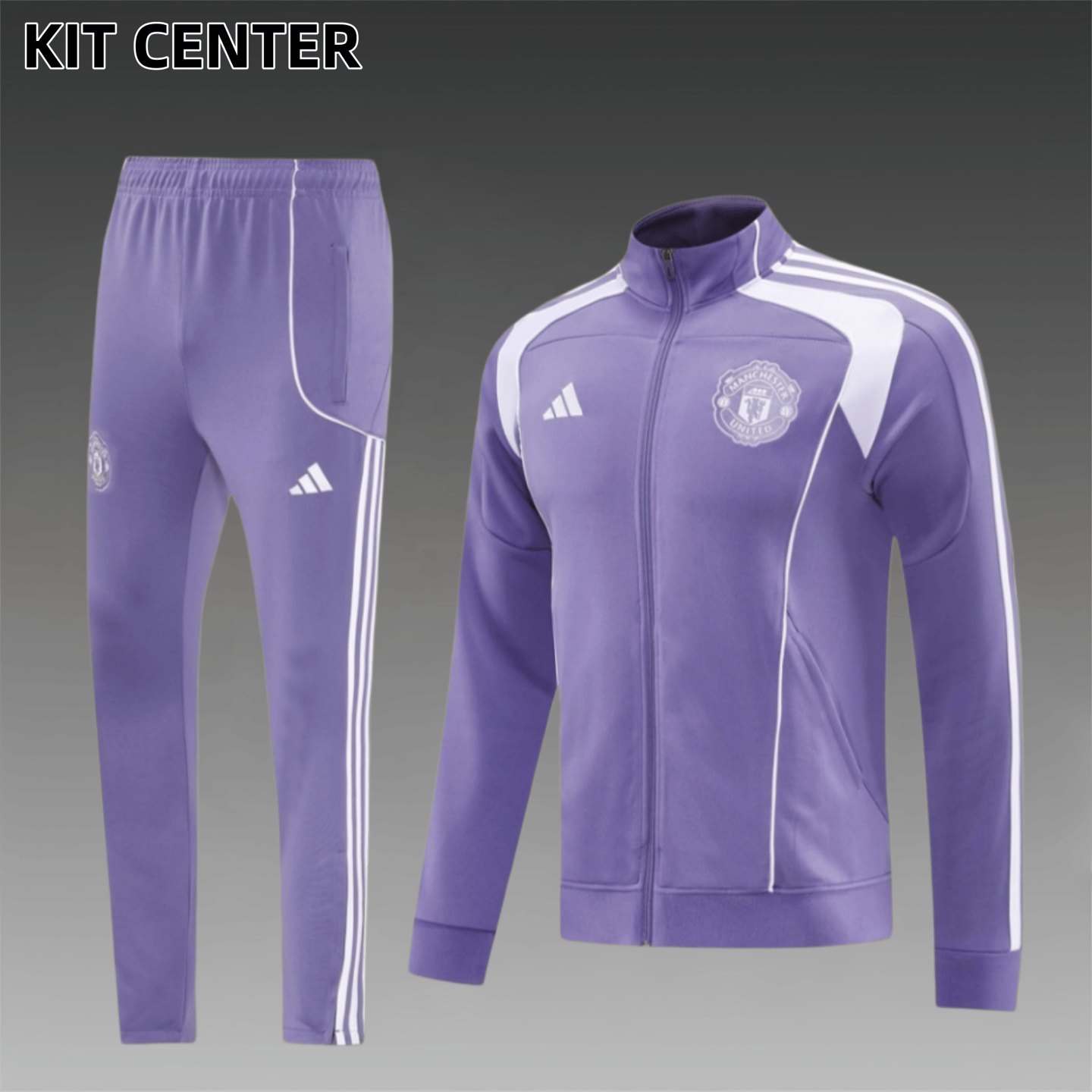 25/26 Manchester United Full Zipper Training Suit (Adult Set)