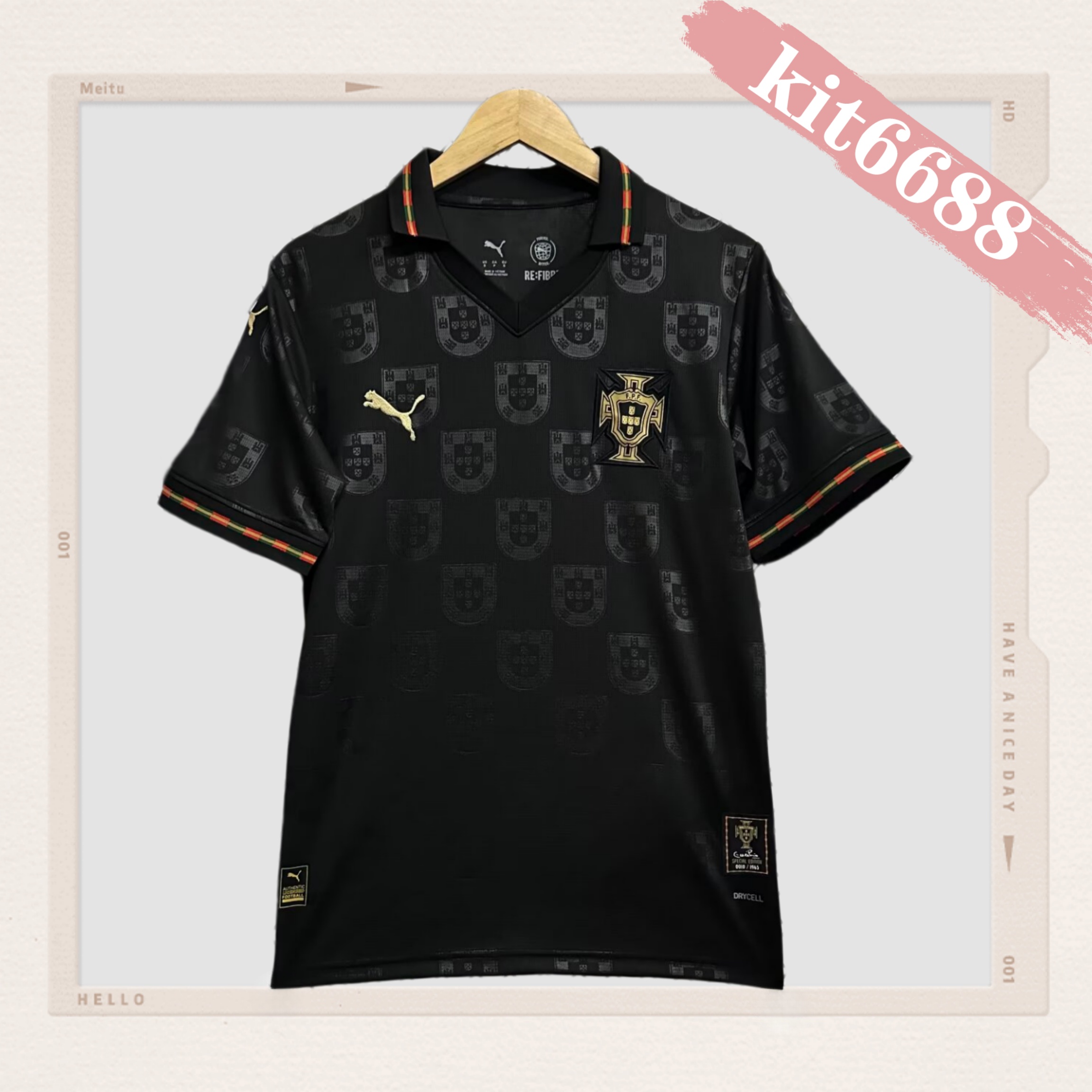 2026 Portugal Special Edition-black Football Shirt  (Fan Edition)