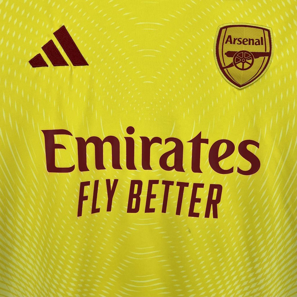 2025/2026 Arsenal Yellow Goalkeeper Football Shirt (Fans)