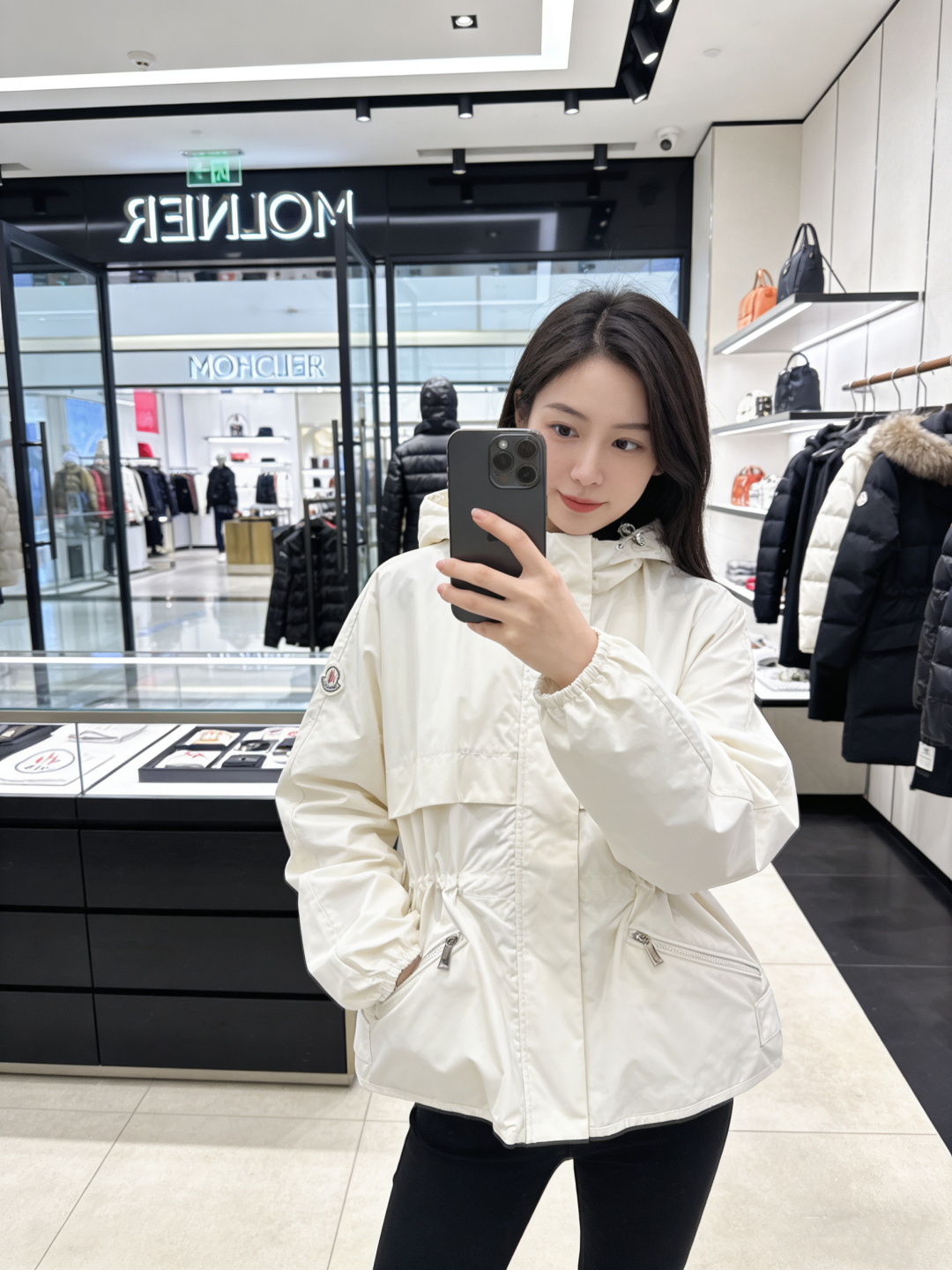 Moncler 2026 Autumn Winter Women's Jackets Polyester Stand Collar Tassel Zipper Casual Slim Woman's Coats MKDFWJ26010